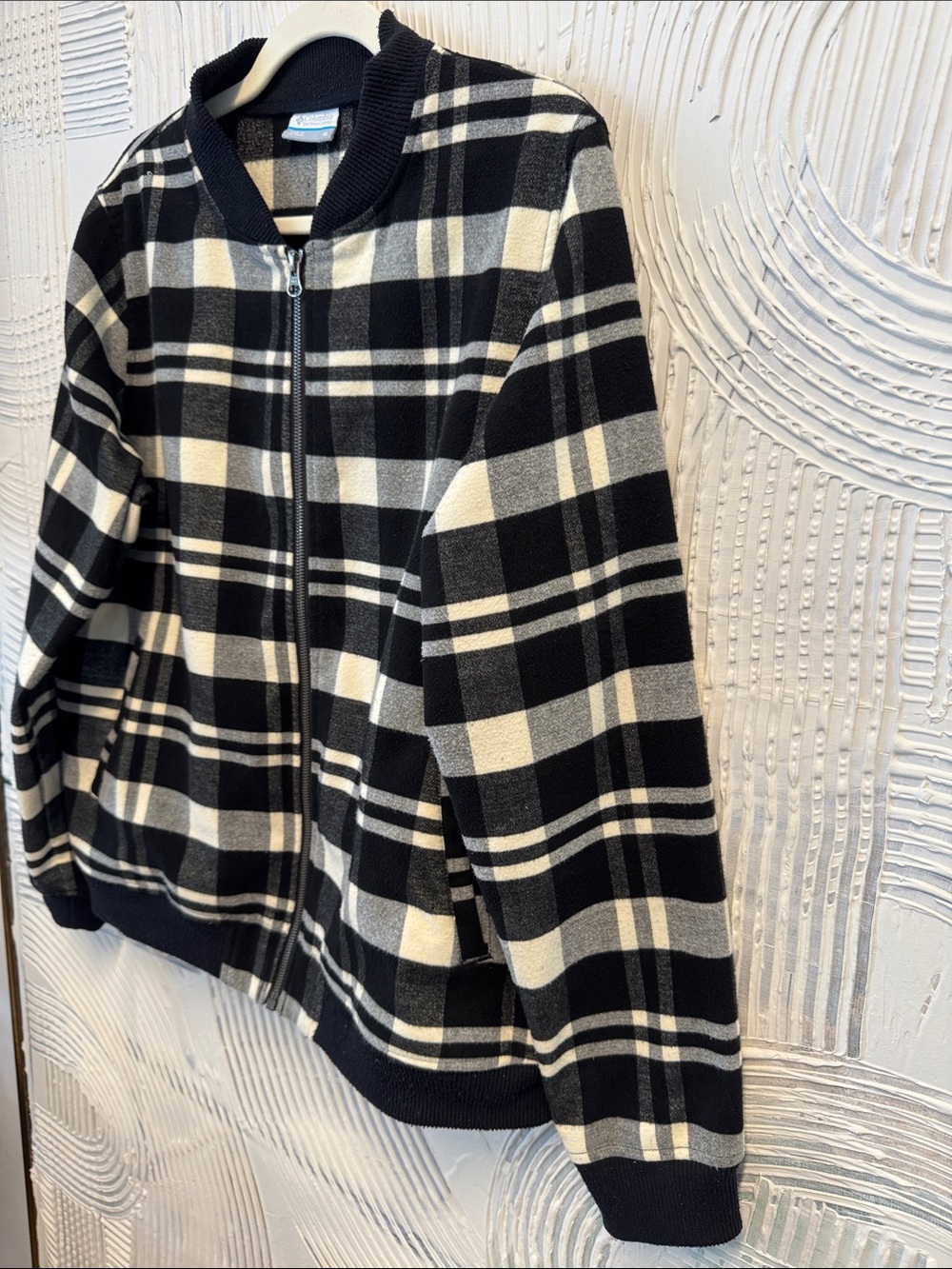 Columbia Black and White Plaid Jacket - Picture 4 of 7